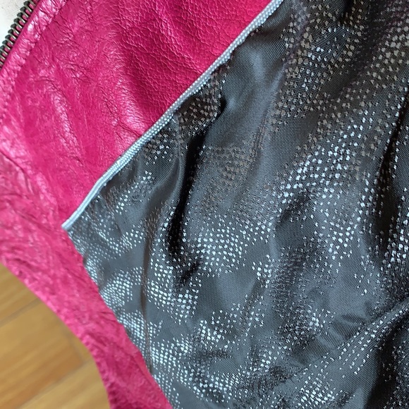 Danier Leather Small Pink  Bomber Jacket - Picture 11 of 12